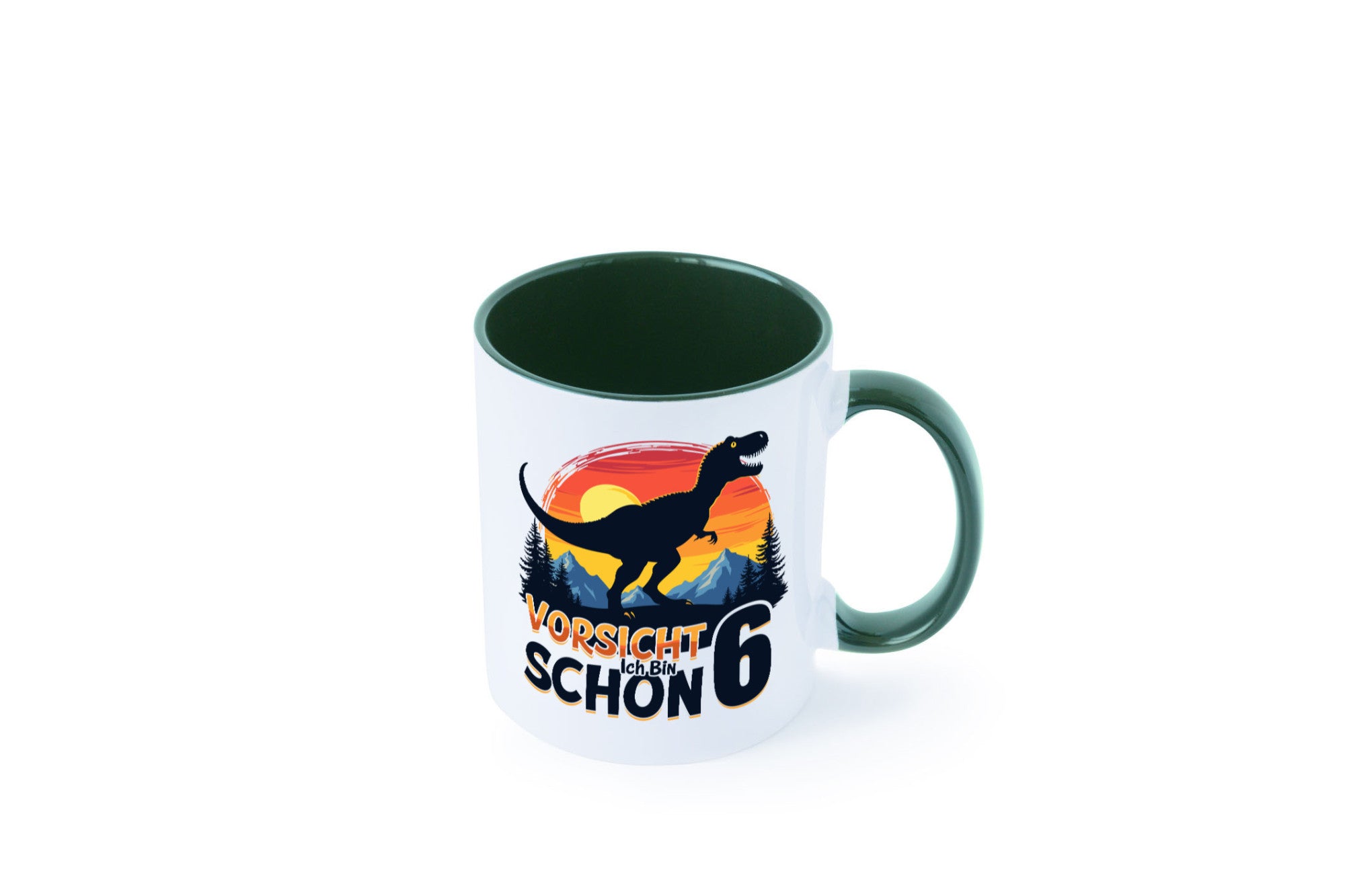 6. Geburtstag | 6 Jahre Dinosaurier Geschenkidee Humor Tasse