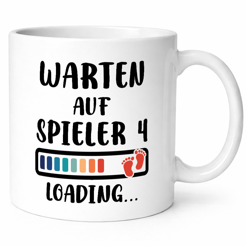Warten auf Spieler 4 | Ankündigung Schwangerschaft lustig Humor Geschenkidee