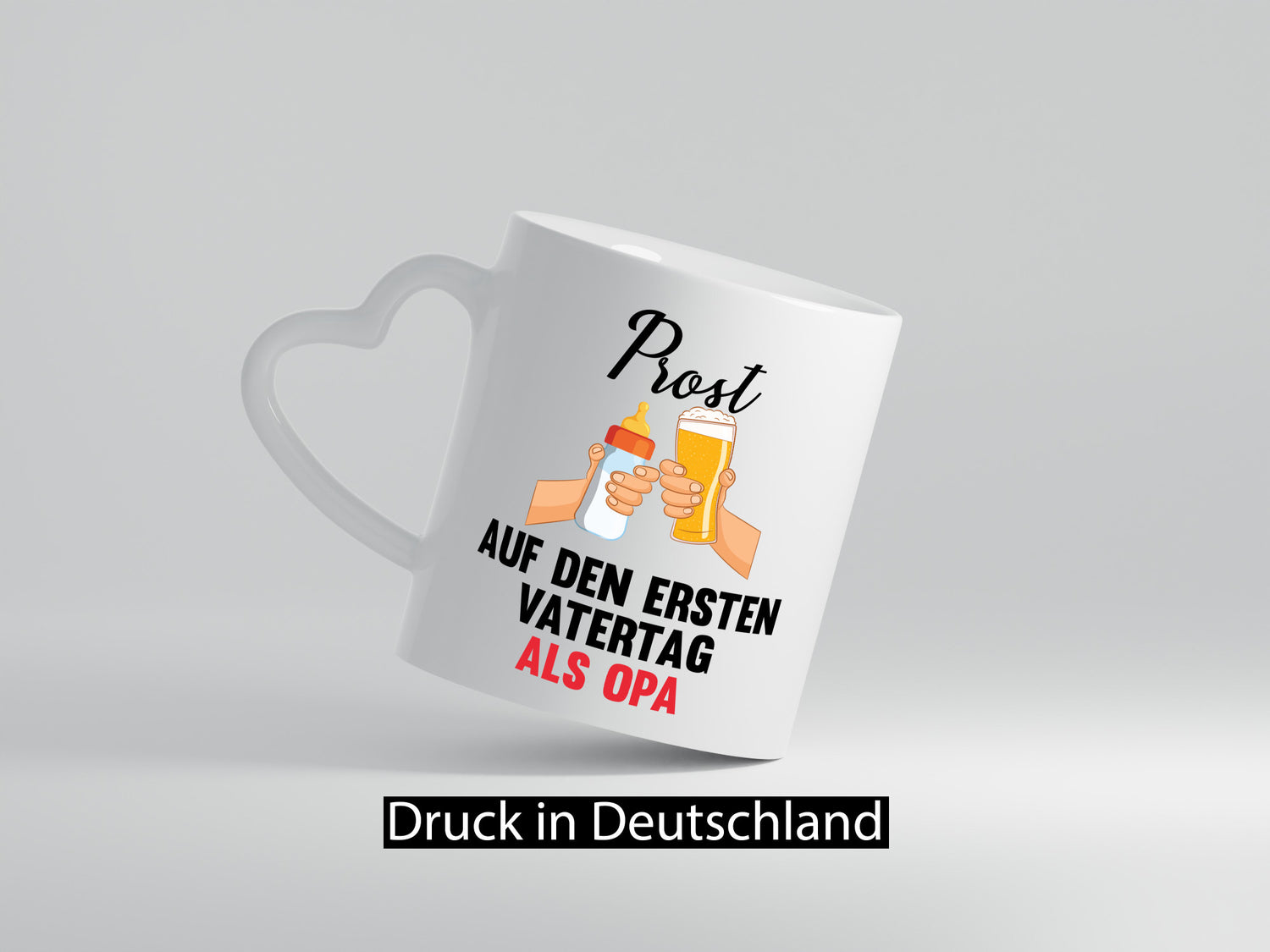 Prost auf den ersten Vatertag als Opa Humor Familie Geschenkidee Tasse