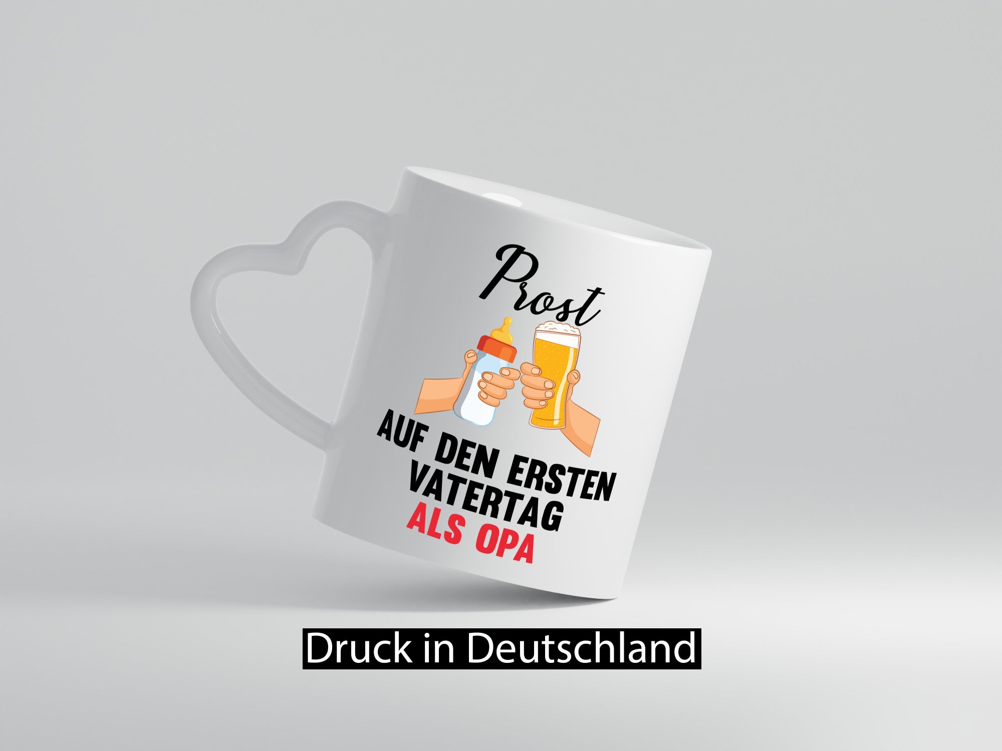 Prost auf den ersten Vatertag als Opa Humor Familie Geschenkidee Tasse