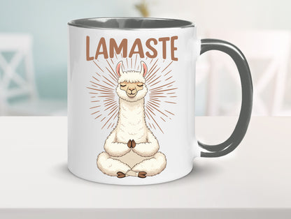 Lamaste | Lama Namaste lustiger Spruch Geschenk Humor Geschenkidee Tasse