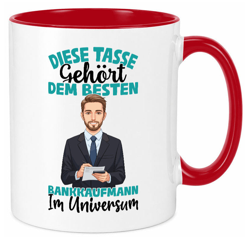 Im Universum: Bankkaufmann | Kaufmann Bank Kaufleute Geschenkidee Humor Tasse