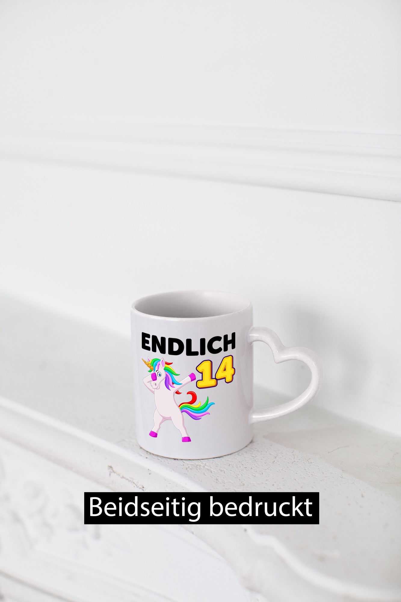 14. Geburtstag | endlich 14 Jahre Einhorn Mädchen Geschenkidee Humor Tasse