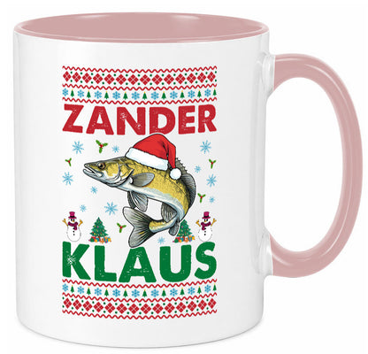 Zander Klaus | Ugly Christmas Angler Angeln v2 Geschenk Humor Geschenkidee Tasse