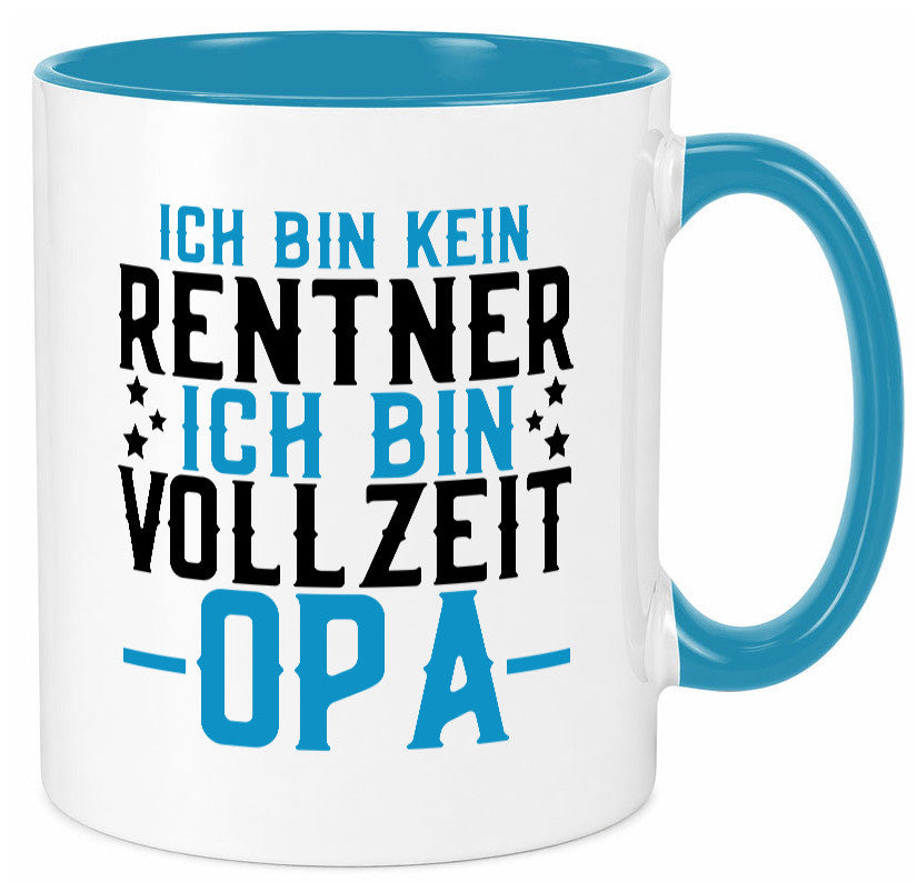 Rentner | Vollzeit Opa Pension Ruhestand Großvater lustiger Spruch Geschenk