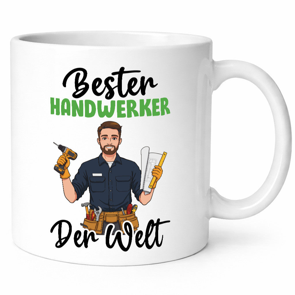 Bester Handwerker |Handwerk v2 Geschenk Humor Geschenkidee lustiger Spruch Tasse