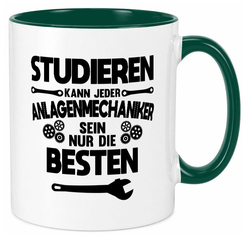 Nur die besten werden Anlagenmechaniker Humor Geschenkidee Tasse
