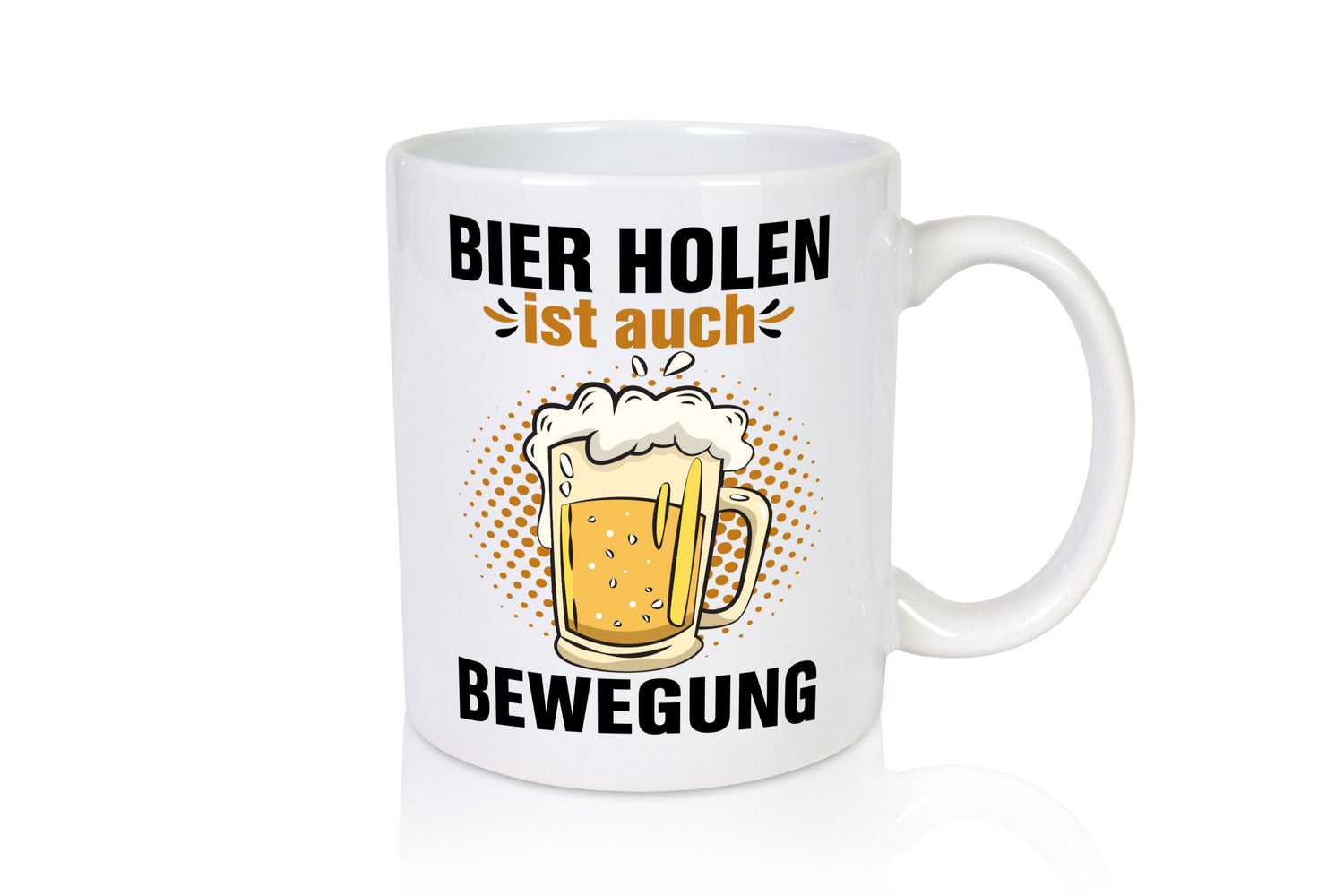 Bier holen ist auch Bewegung | vatertag Männer Humor Familie Geschenkidee Tasse