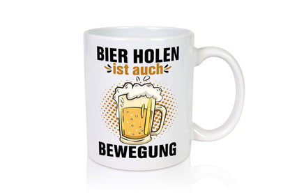 Bier holen ist auch Bewegung | vatertag Männer Humor Familie Geschenkidee Tasse