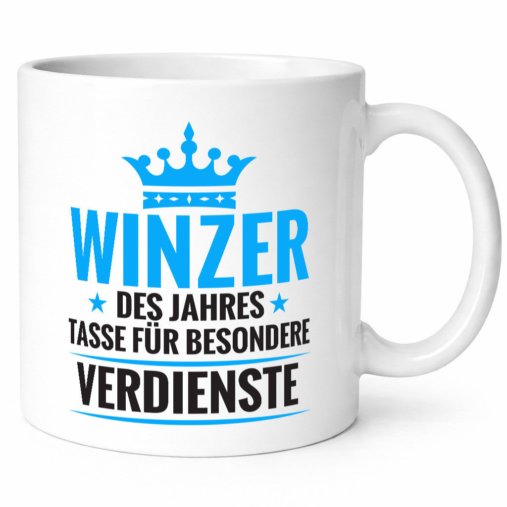 Besonderer Verdienst: Winzer | Weinbauer Wein Geschenkidee Humor Tasse