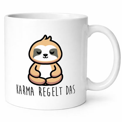 Karma regelt das | Yoga Faultier Meditation Chillen Geschenk Tierliebhaber