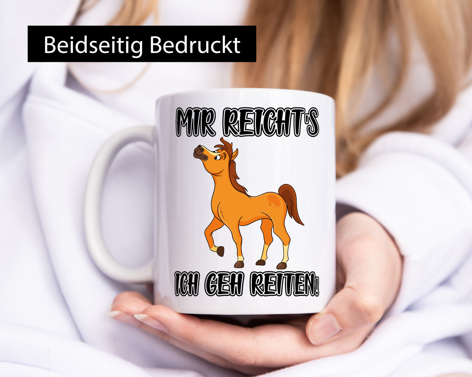 Ich geh reiten | Pferde Tasse Reiter Mädchen Humor Geschenkidee