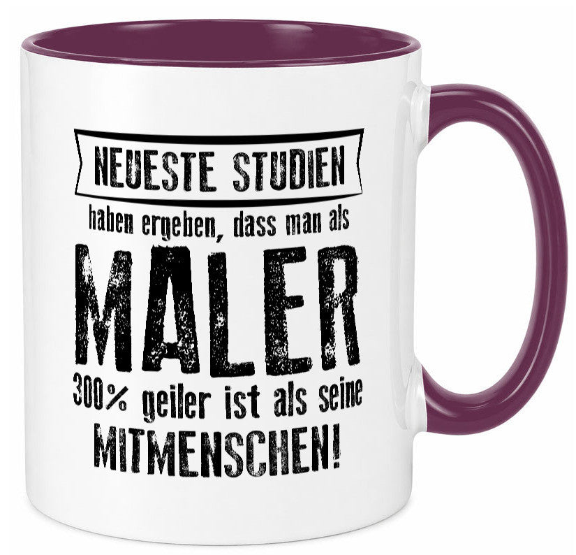 Neuste Studien: Maler | Malerei lustig Humor Geschenkidee Geschenk Tasse