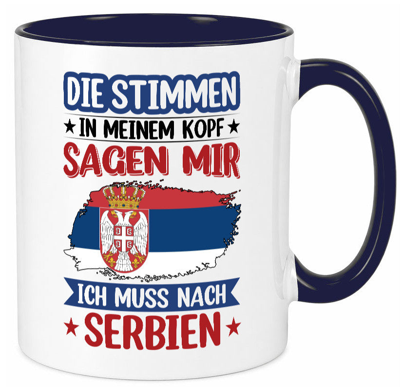 Serbien | Urlaub Stimmen in meinem Kopf Traumland v2 Geschenk Humor