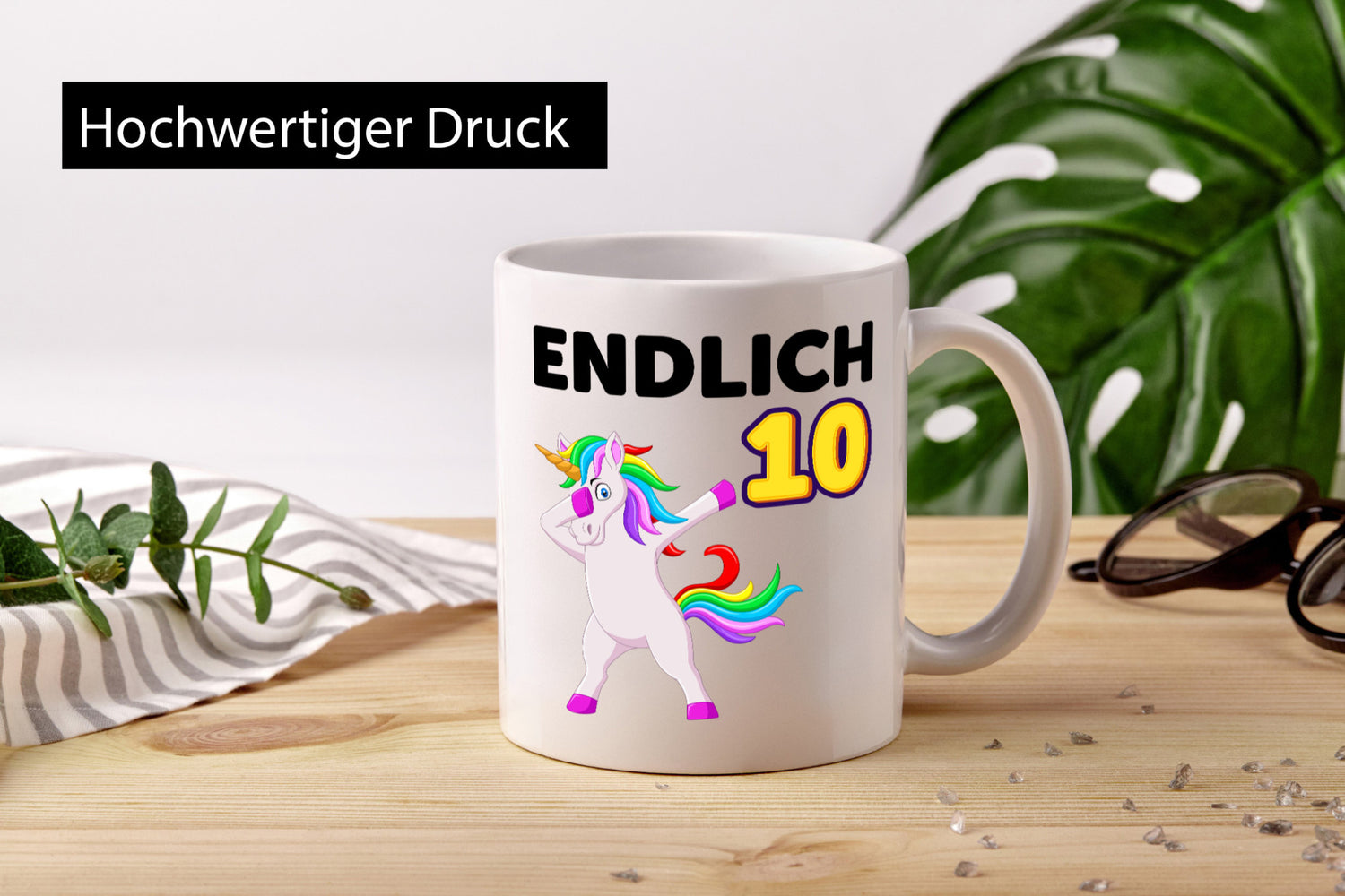 10. Geburtstag | endlich 10 Jahre Einhorn Mädchen lustig Geschenkidee Geschenk