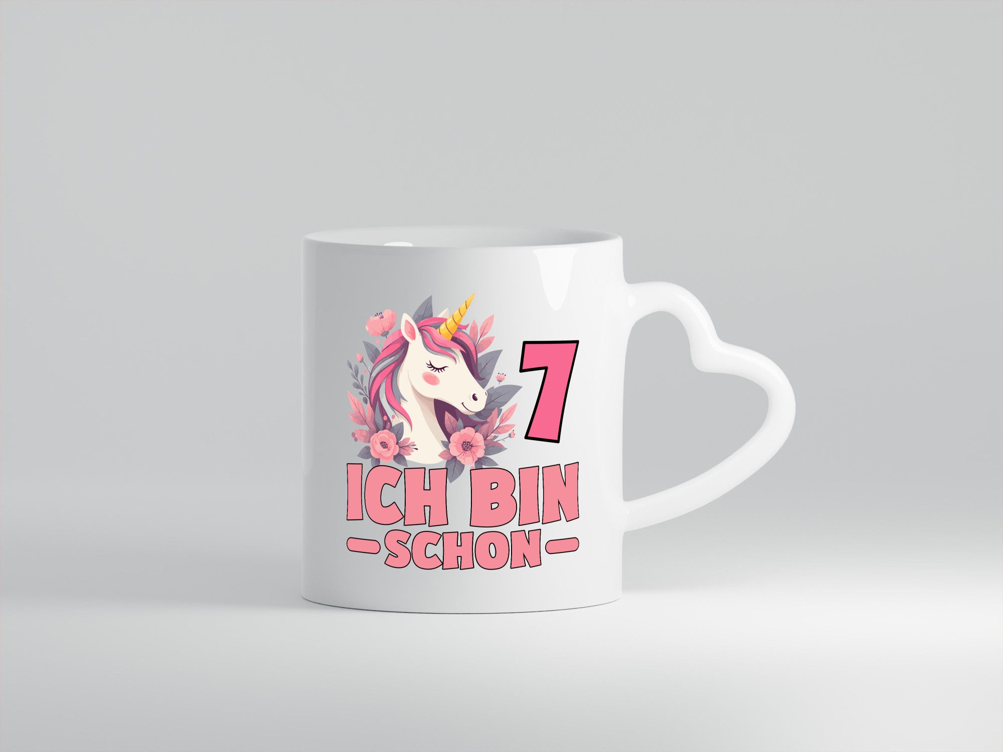 7. Geburtstag | 7 Jahre Einhorn bin schon Mädchen Geschenkidee Humor Tasse