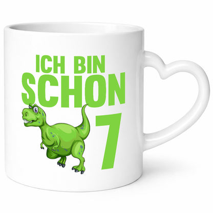7. Geburtstag | 7 Jahre Dino Dinosaurier Humor Geschenkidee Tasse