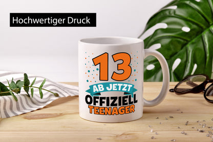 13. Geburtstag | Mädchen Tasse Teenager Spruch vl2 Geschenk Geschenkidee