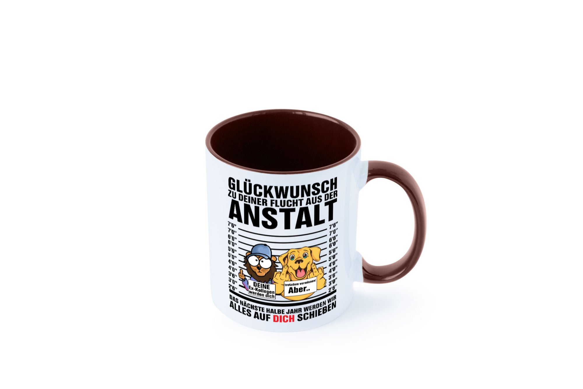 Glückwunsch zu deiner Flucht | Abschiedgeschenk v3 Geschenk Humor Geschenkidee