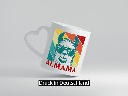 Almama | Lama Mutter Muttertag lustig Familie Geschenkidee Geschenk Tasse