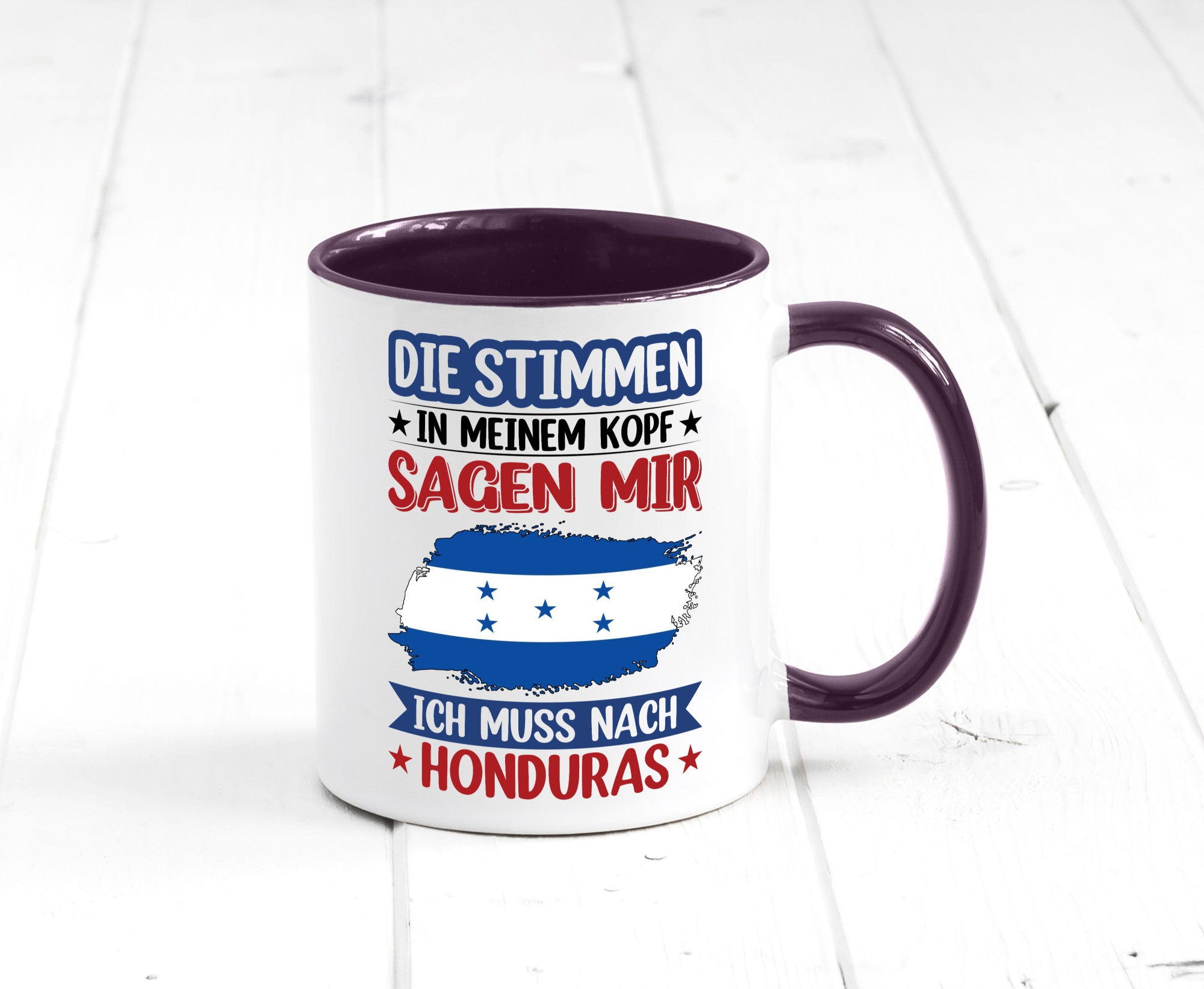 Honduras | Urlaub Stimmen in meinem Kopf Traumland Geschenkidee Humor Tasse