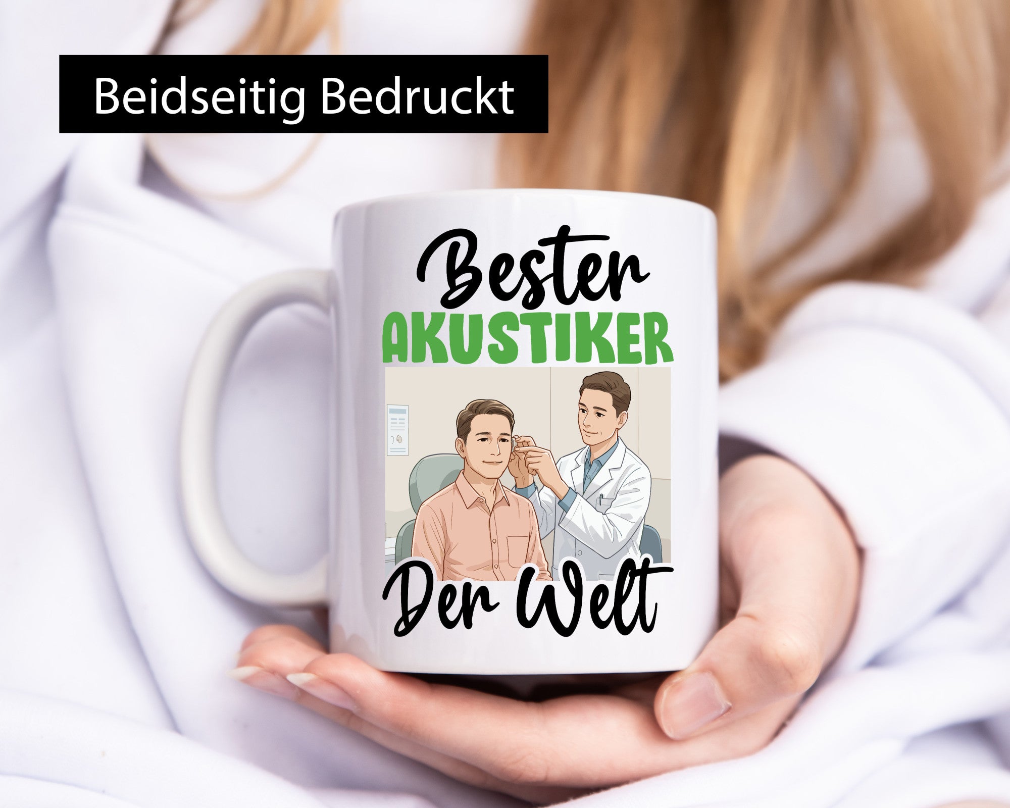 Bester Akustiker | Akustik Hörgeräteakustik v2 Humor Geschenkidee Tasse
