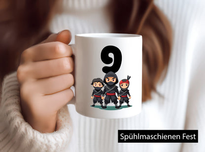 9. Geburtstag | 9 Jahre Ninja Geschenkidee Humor Tasse