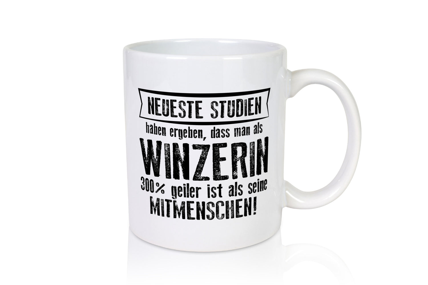 Neuste Studien: Winzerin | Weinbauer Wein Humor Geschenkidee Tasse