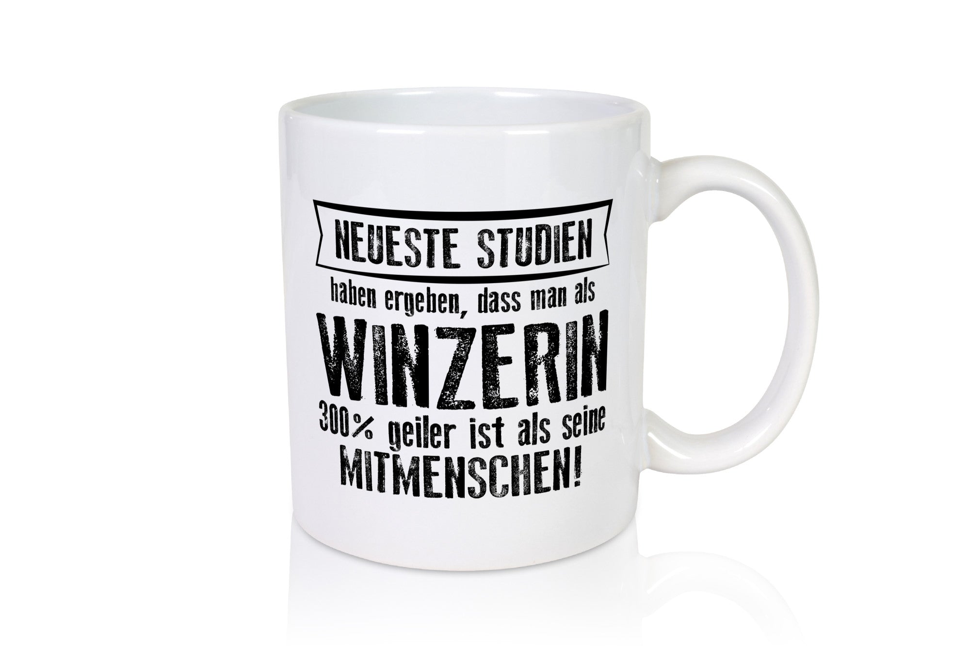 Neuste Studien: Winzerin | Weinbauer Wein Humor Geschenkidee Tasse