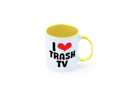 I love Trash TV | v2 lustig Humor Geschenkidee Geschenk Tasse