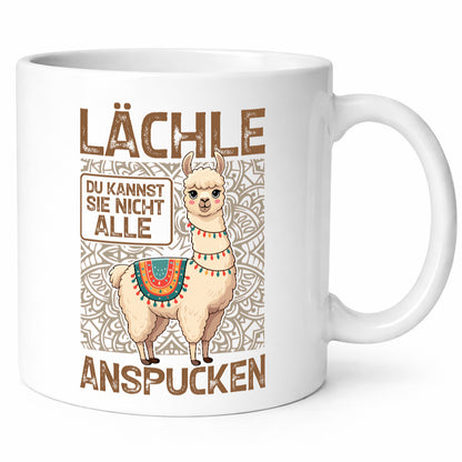 Du kannst sie nicht alle ansprucken | Lama lpaka Humor Geschenkidee Tasse