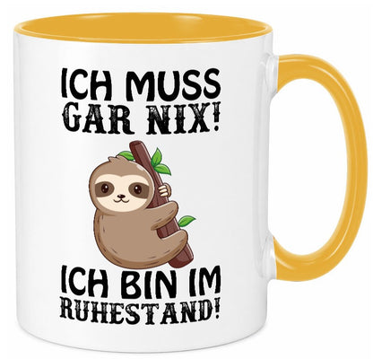 Ich bin im Ruhestand Humor Jubiläum Geschenkidee Tasse