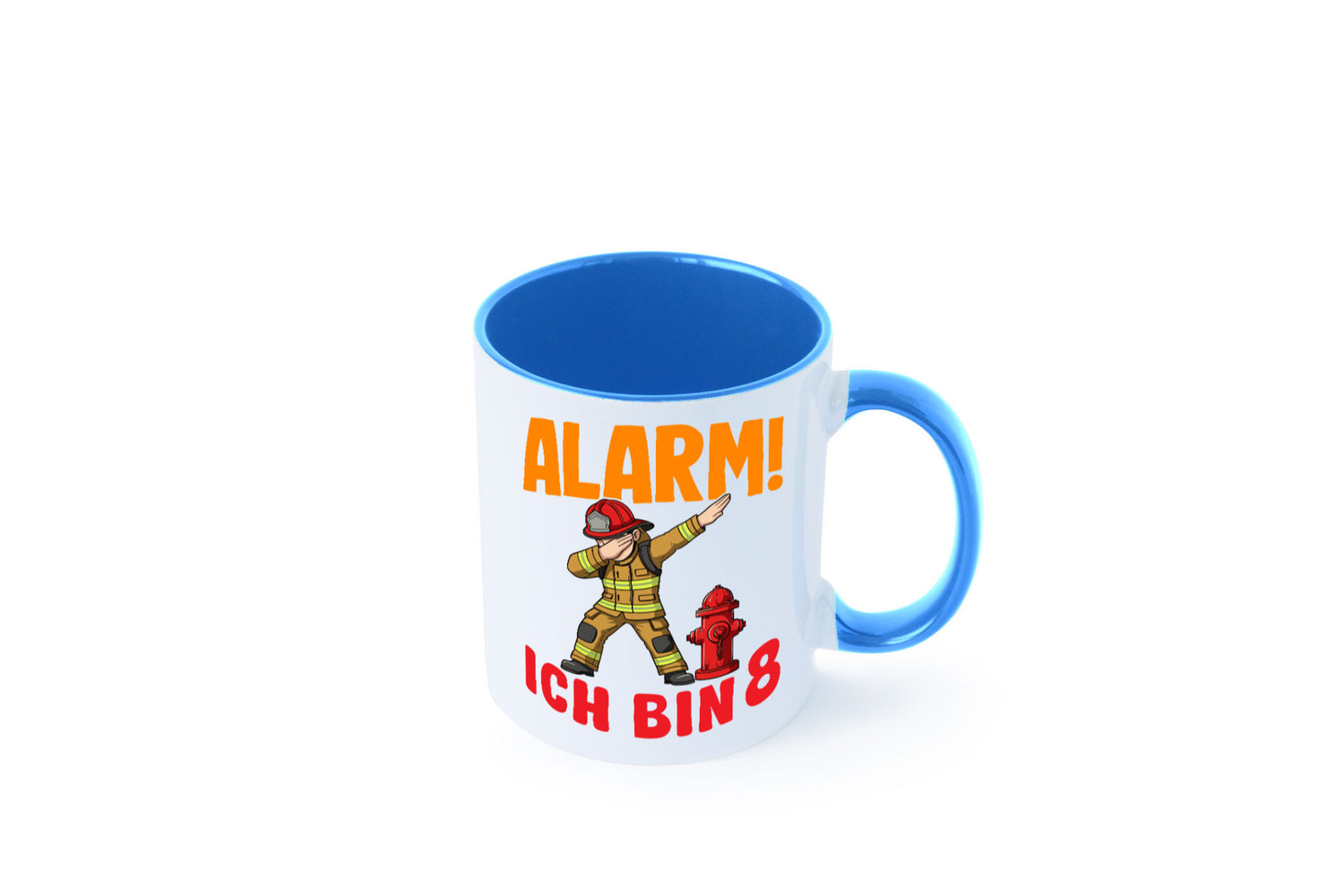 8. Geburtstag | 8 Jahre Feuerwehr Junge lustig Geschenkidee Geschenk Tasse