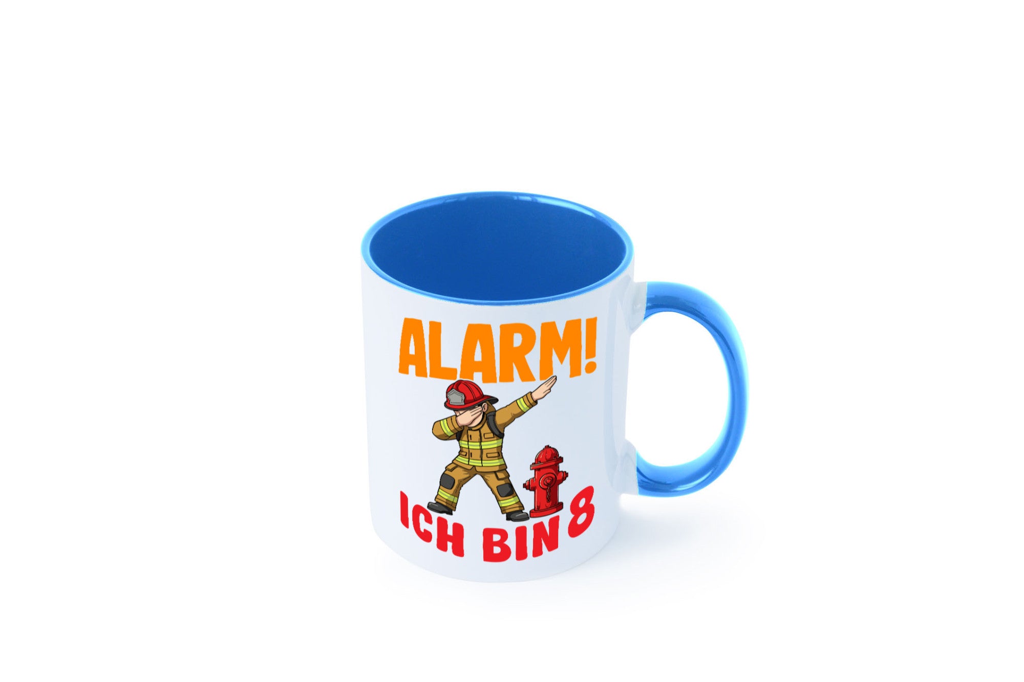 8. Geburtstag | 8 Jahre Feuerwehr Junge lustig Geschenkidee Geschenk Tasse