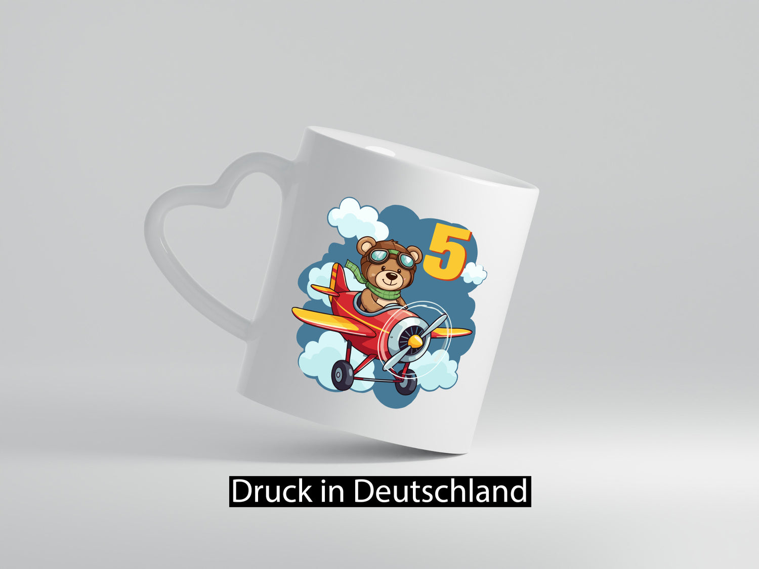 5. Geburtstag | 5 Jahre Kinder Pilot Flugzeug Geschenkidee Humor Tasse