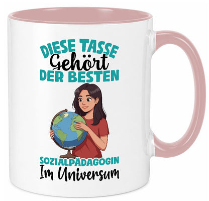 Im Universum: Sozialpädagogin | Humor Pädagogin lustig Geschenkidee Geschenk Tasse