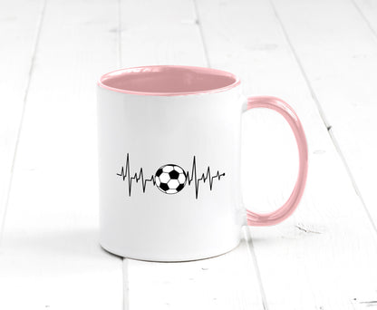 Fußball Herzschlag | Fussballer Verein Sport Team Geschenk Humor Geschenkidee