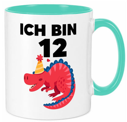 12. Geburtstag | Dino Dinosaurier 12 Jahre Geschenkidee Humor Tasse