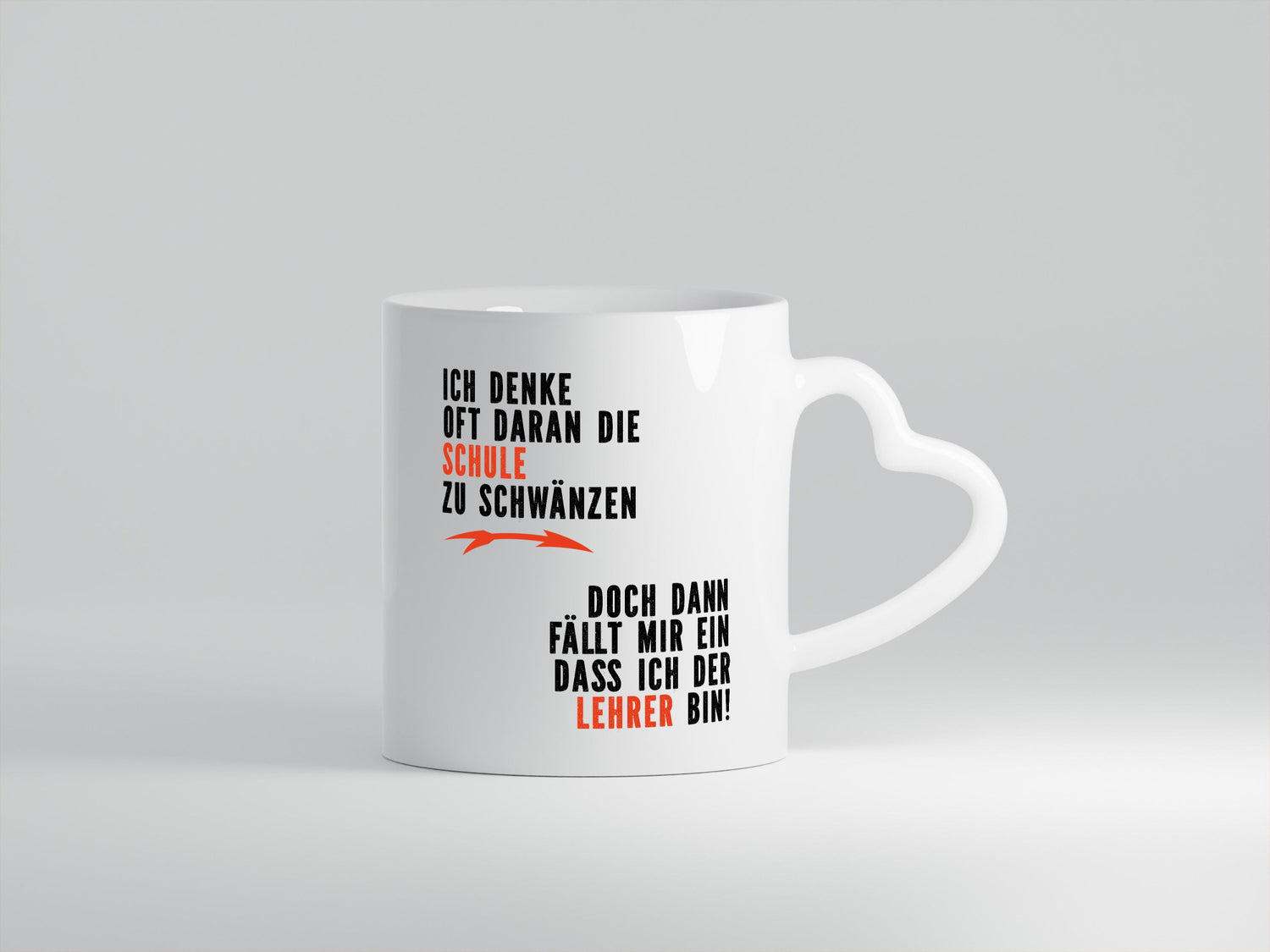 Ich denke oft ans Schwänzen | Lehrer Unterricht Geschenkidee Humor Tasse