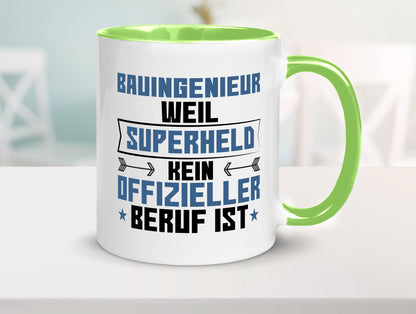 Superheld Bauingenieur | Ingenieur Humor Geschenkidee Tasse