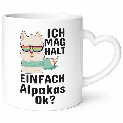 Ich mag Alpakas | Motiv Tasse lustig Tierliebe Tierliebhaber Humor Geschenk
