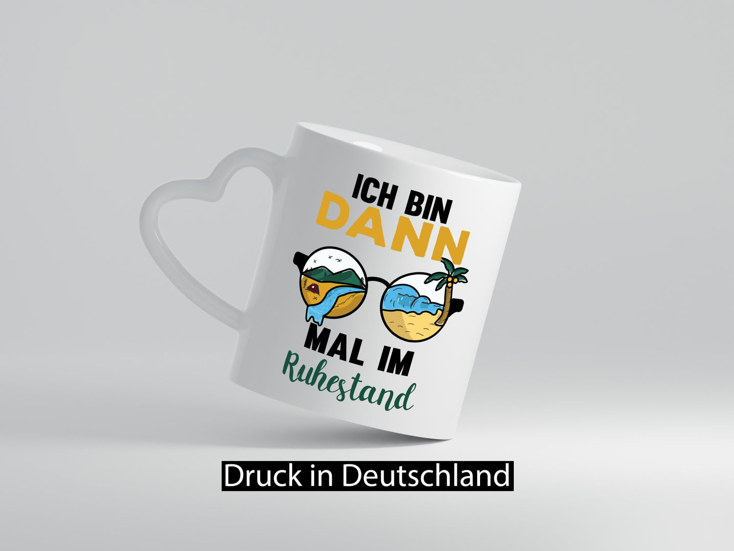 Bin dann mal im Ruhestand | Sonnenbrille Palme Meer lustig Jubiläum Geschenk