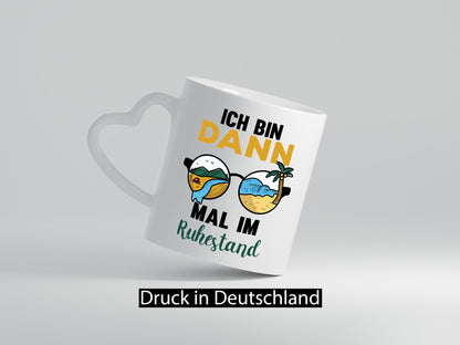 Bin dann mal im Ruhestand | Sonnenbrille Palme Meer lustig Jubiläum Geschenk