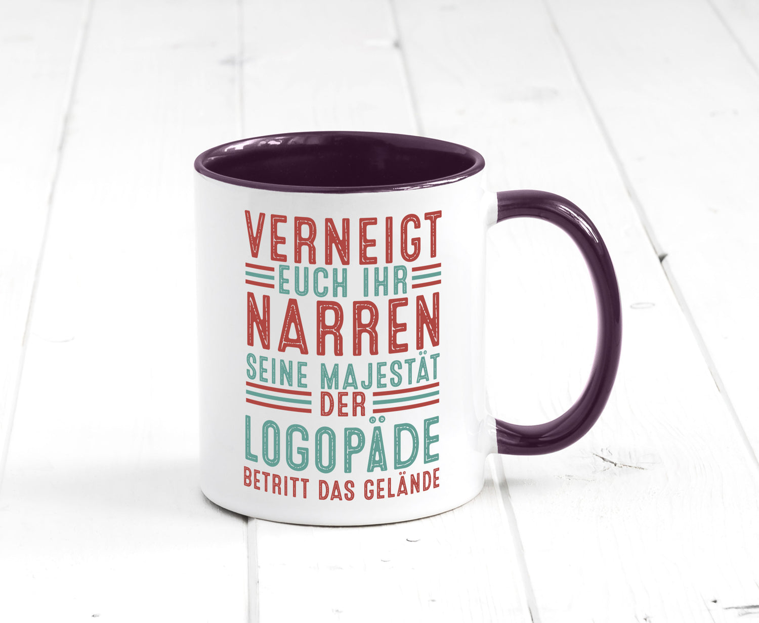 Verneigt euch: Logopäde | Sprachtherapie Geschenkidee Humor Tasse