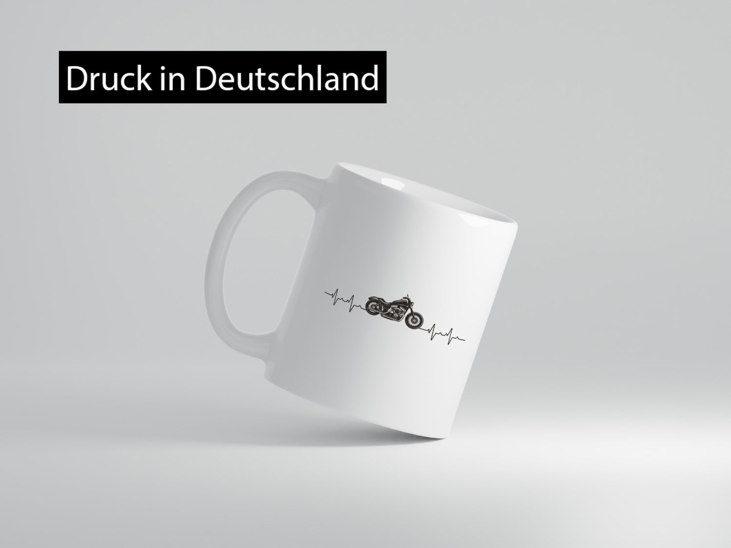 Motorrad | Herzschlag Geschenkidee Humor Tasse