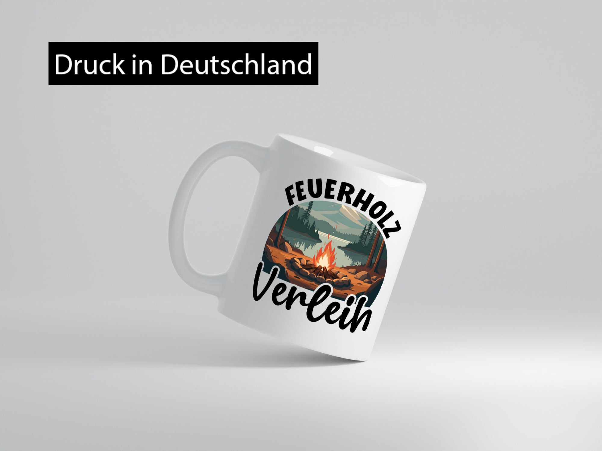 Feuerholz Verleih | Brennholz Wald Forster Geschenkidee Humor Tasse