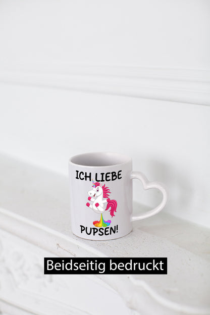 Ich liebe Pupsen | Einhorn Pupsendes Geschenk Humor Geschenkidee lustiger