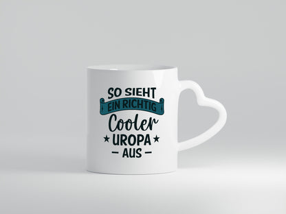 Cooler Uropa | Urkunde Sterne lustiger Spruch Geschenk Familie Geschenkidee