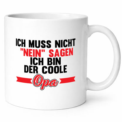 Der Coole Opa | Großvater Enkel Beste Humor Familie Geschenkidee Tasse