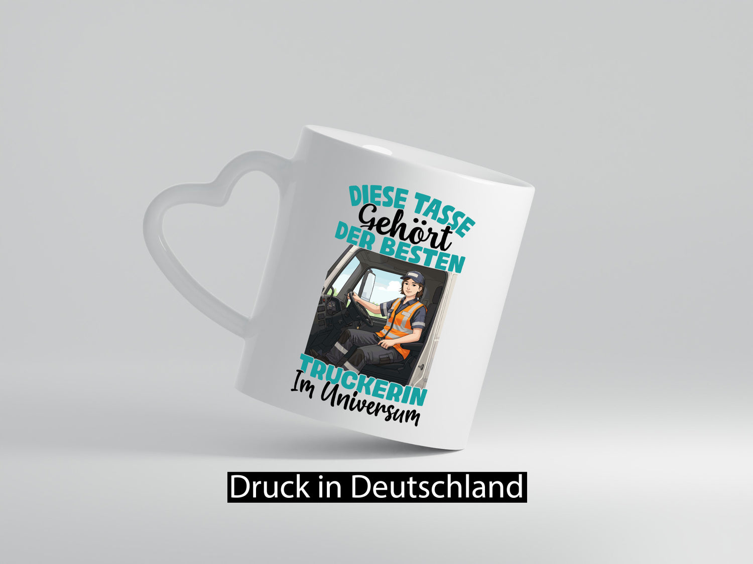Im Universum: Truckerin | LKW Fahrerin lustig Humor Geschenkidee Geschenk Tasse